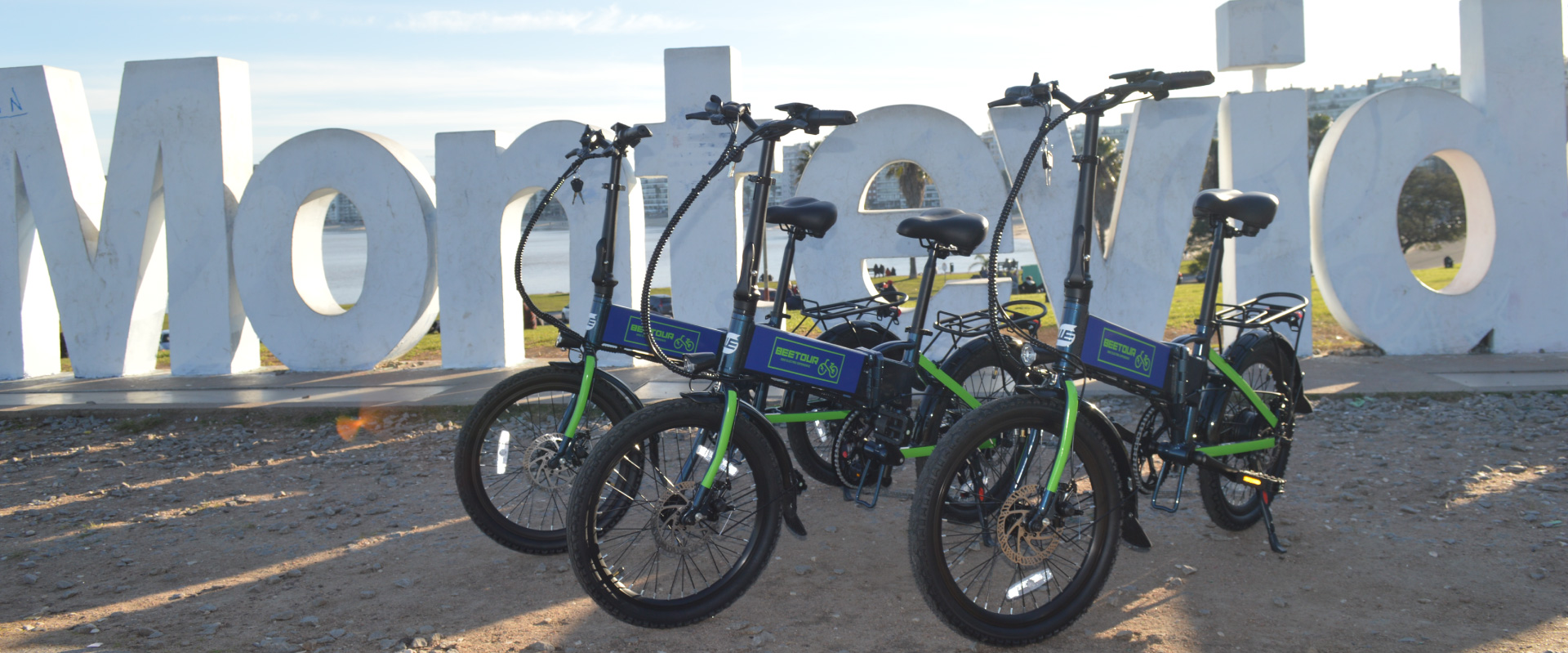 Recorrido en e-bike por la rambla de Montevideo